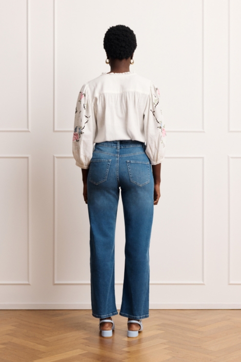 LolaLiza blauwe dames jeans | Model achteraanzicht