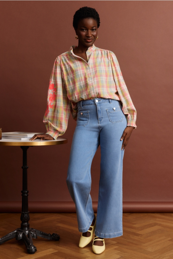 LolaLiza blauwe dames jeans | Model