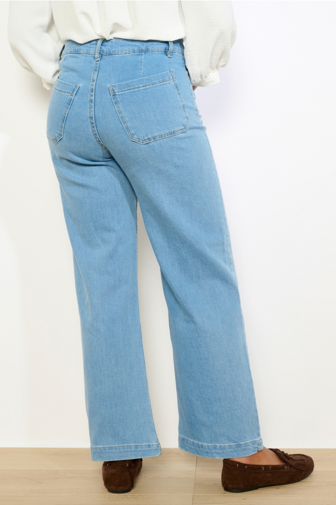 LolaLiza blauwe dames jeans | Model achteraanzicht