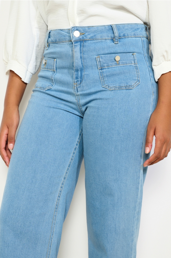 LolaLiza blauwe dames jeans | Close up