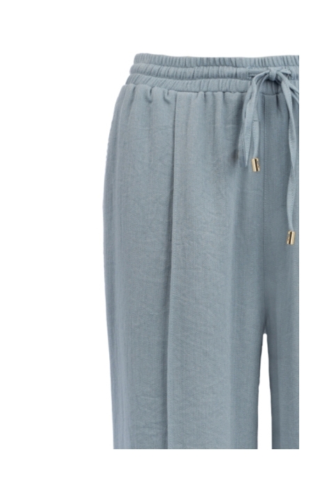 NED blauwe dames broek | Close up