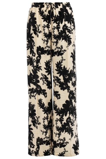 NED Broek YURA BLACK CLASSIC FLORAL WOVEN 26S3 SN044 02 900 black