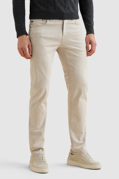 Vanguard beige heren jeans | Model vooraanzicht