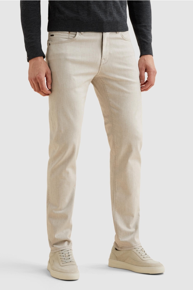 Vanguard beige heren jeans | Model vooraanzicht