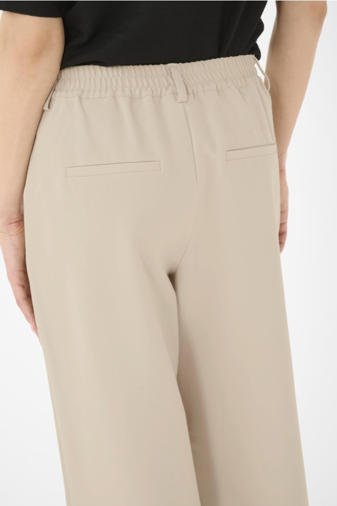 Kaffe ecru dames broek | Close up
