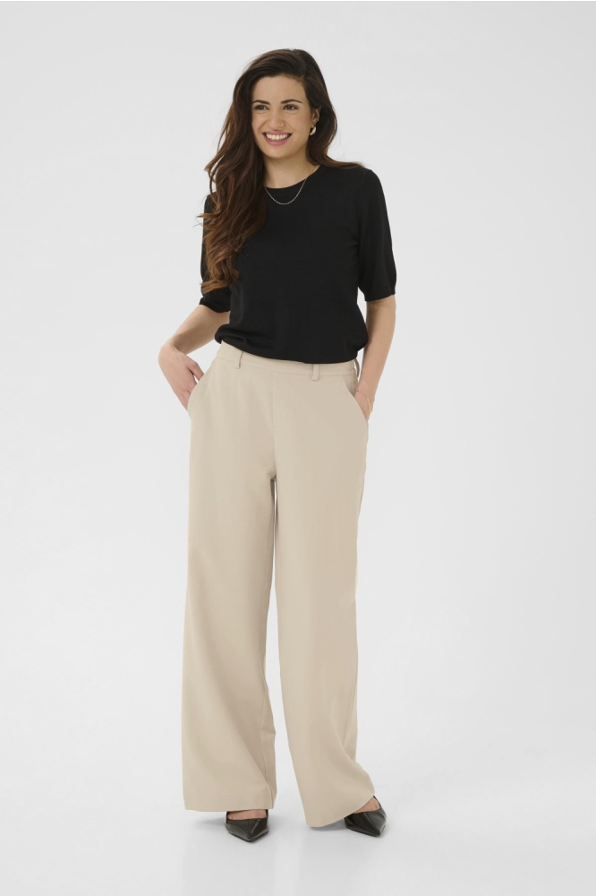 Kaffe ecru dames broek | Model