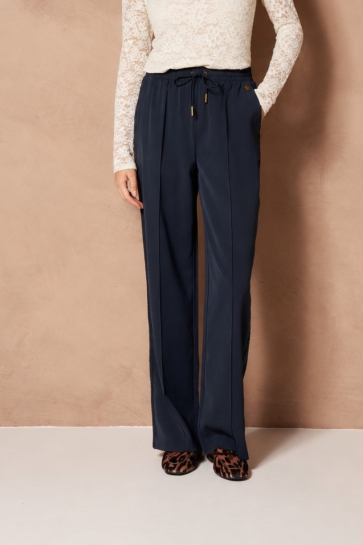 Lofty Manner Broek PANT INNA SPORT RELAXED RI33 2 Dark Blue