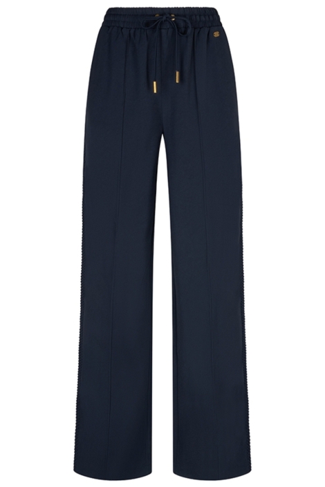 Lofty Manner blauwe dames broek | Vooraanzicht
