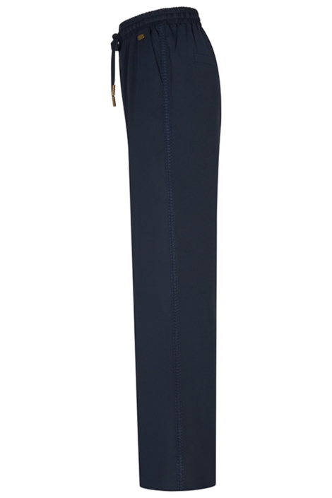 Lofty Manner blauwe dames broek | Zijaanzicht