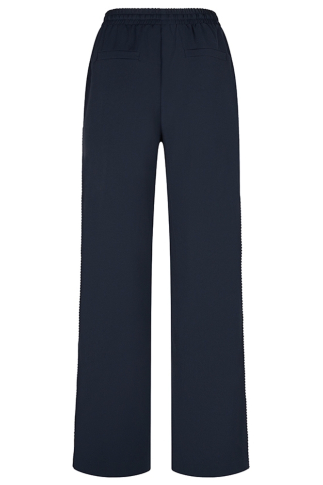 Lofty Manner blauwe dames broek | Achteraanzicht