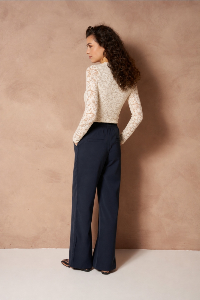 Lofty Manner blauwe dames broek | Model