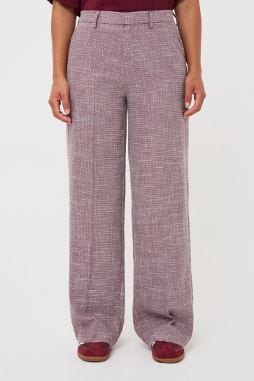 EsQualo Broek TROUSERS FANCY STRASS F26 10525 488 Merlot