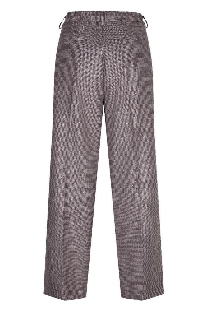 EsQualo bordeaux dames broek | Achteraanzicht