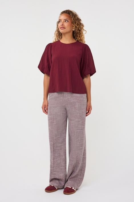 EsQualo bordeaux dames broek | Model