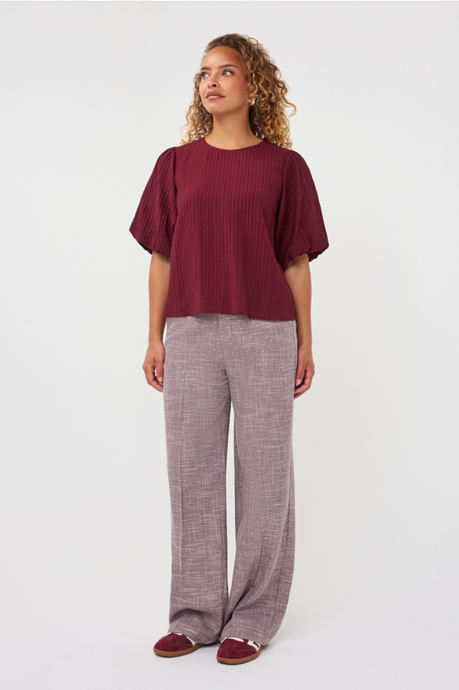 EsQualo bordeaux dames broek | Model