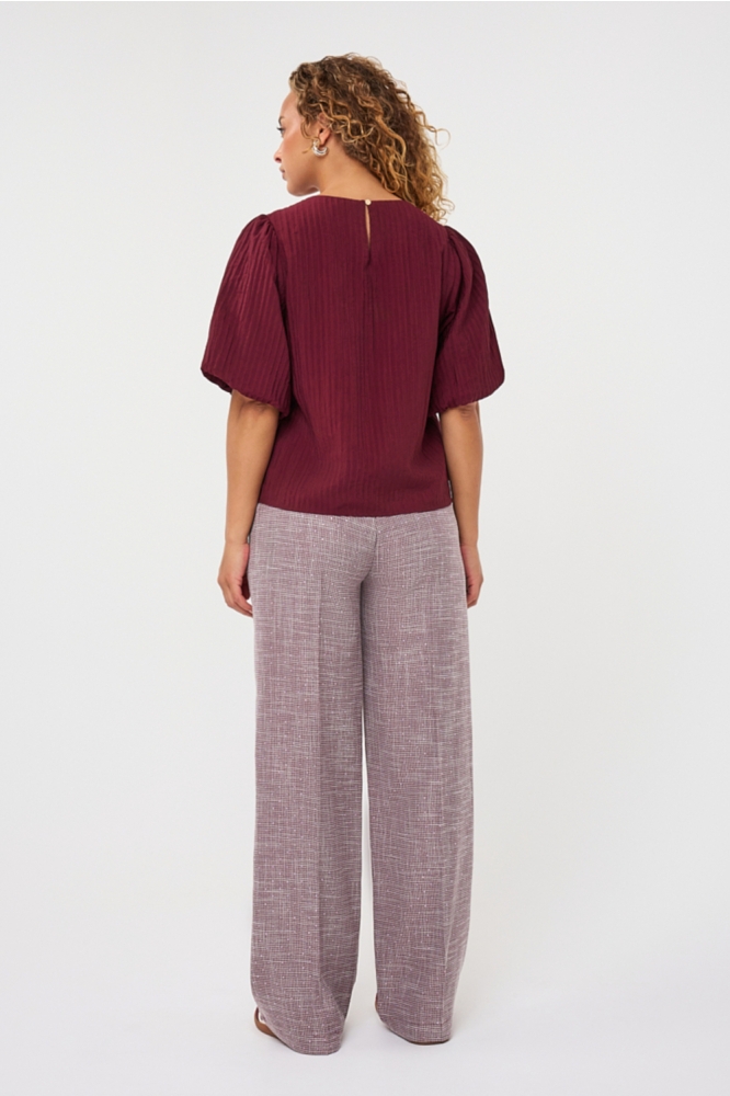 EsQualo bordeaux dames broek | Model