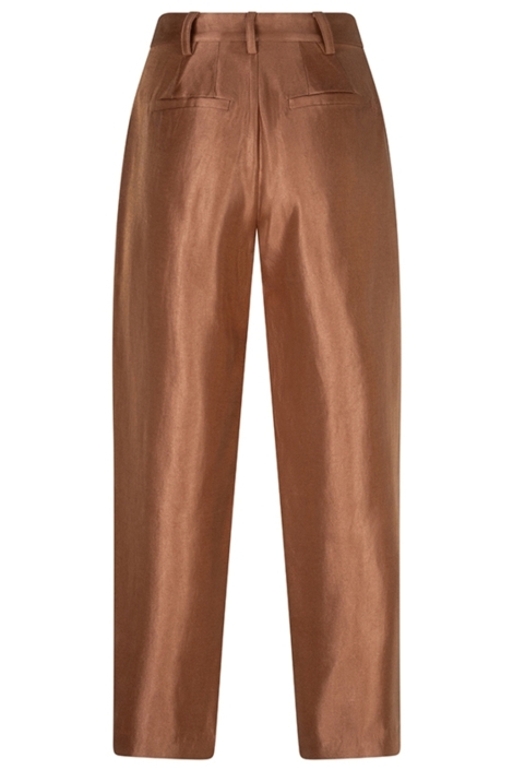 Lofty Manner camel dames broek | Achteraanzicht