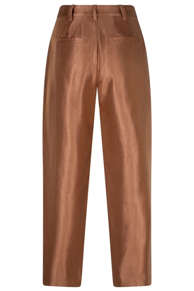 Lofty Manner camel dames broek | Achteraanzicht