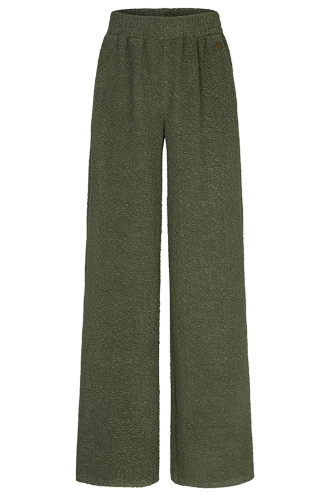 Lofty Manner groene dames broek | Vooraanzicht
