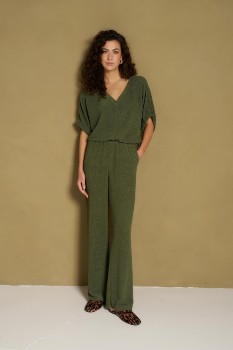 Lofty Manner groene dames broek | Model