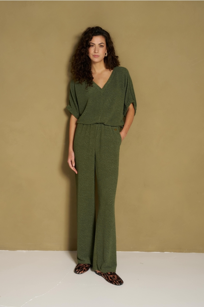 Lofty Manner groene dames broek | Model