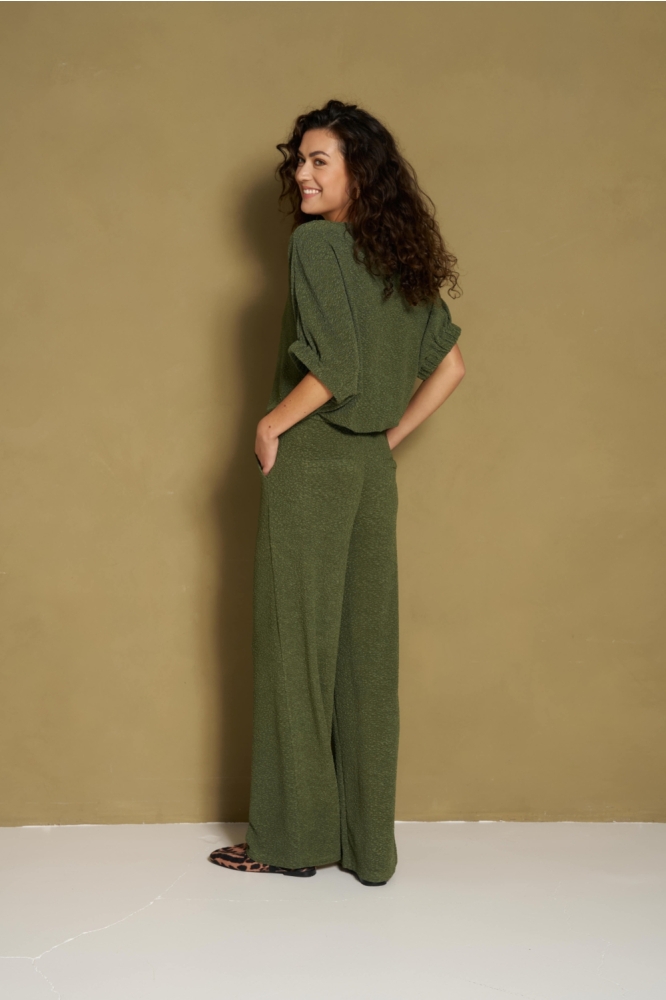 Lofty Manner groene dames broek | Model