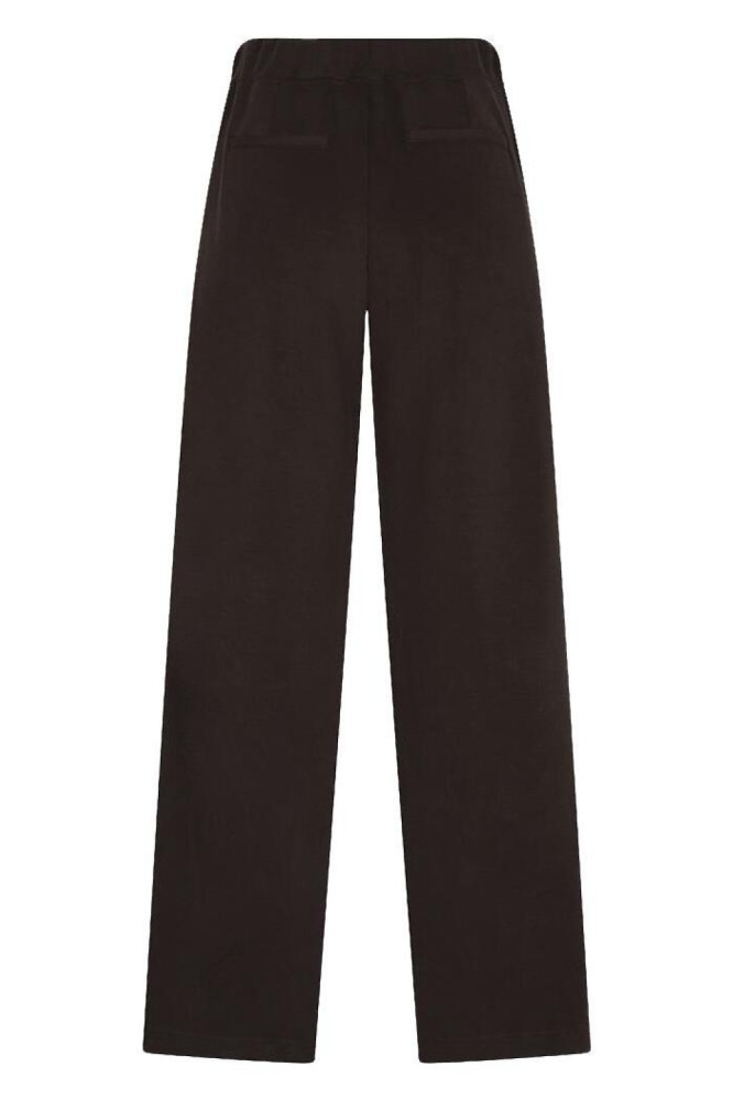 EsQualo bruine dames broek | Achteraanzicht