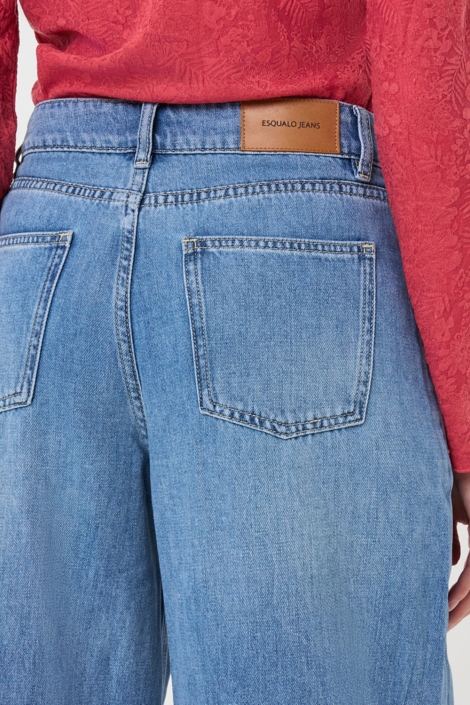 EsQualo blauwe dames jeans | Close up