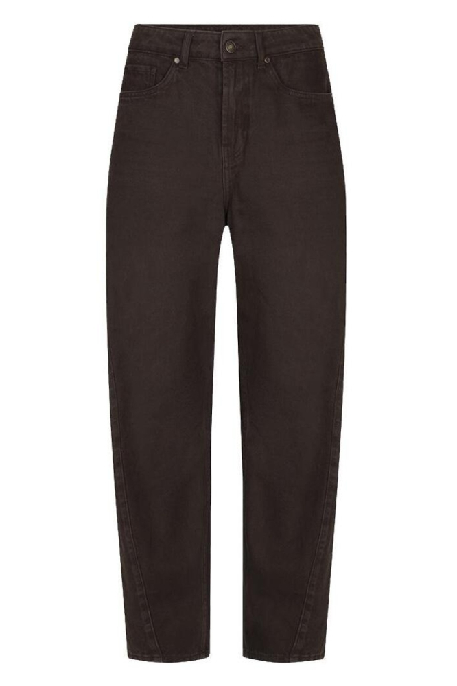 EsQualo bruine dames jeans | Vooraanzicht