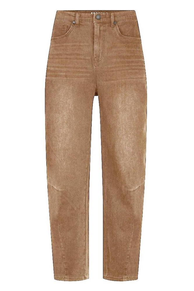 EsQualo camel dames jeans | Vooraanzicht