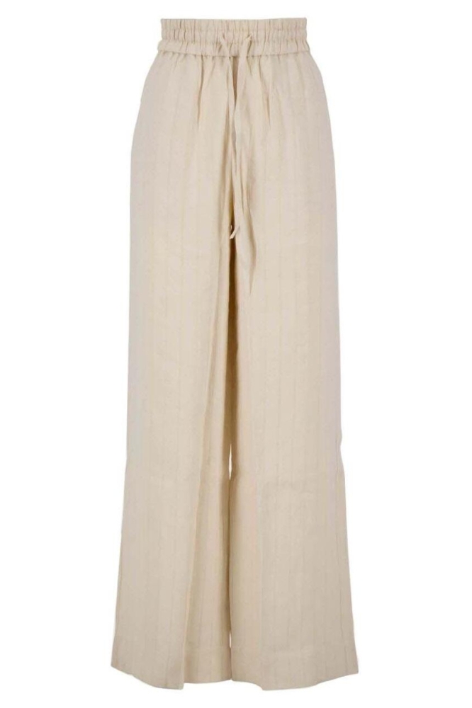 Zusss ecru dames broek | Vooraanzicht