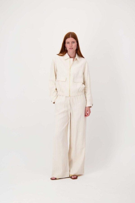 Zusss ecru dames broek | Model