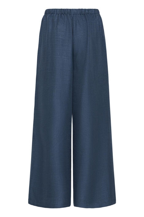 Ichi blauwe dames broek | Achteraanzicht