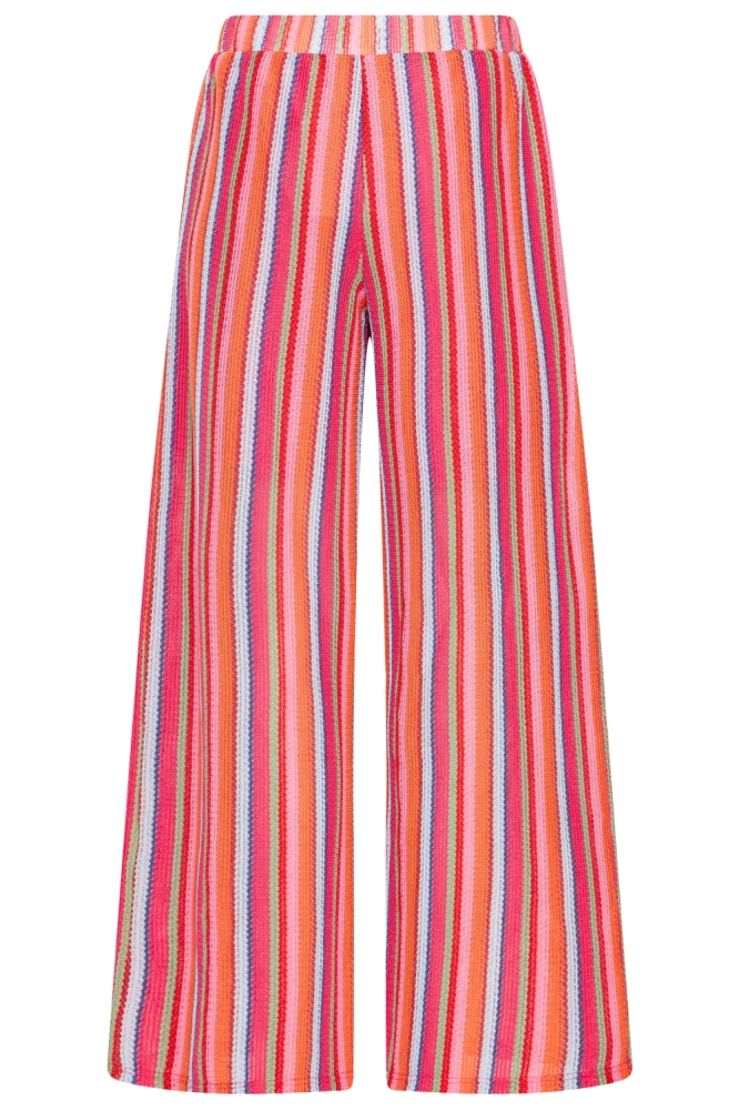 Ichi multi color dames broek | Achteraanzicht