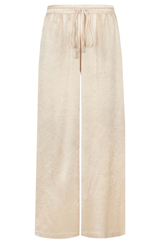Fluresk gouden dames broek | Vooraanzicht