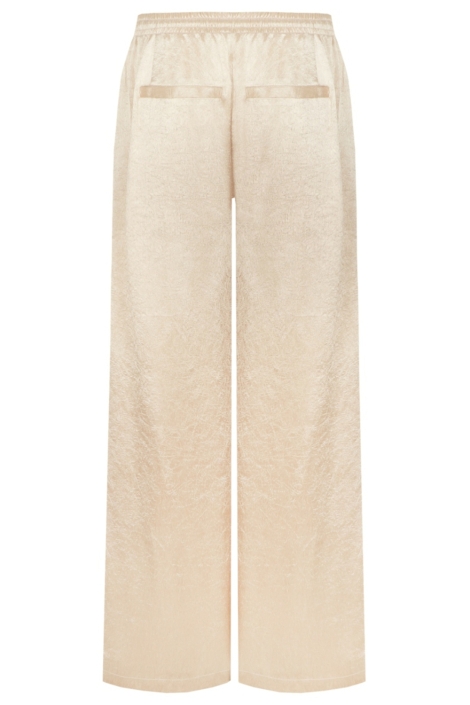 Fluresk gouden dames broek | Achteraanzicht