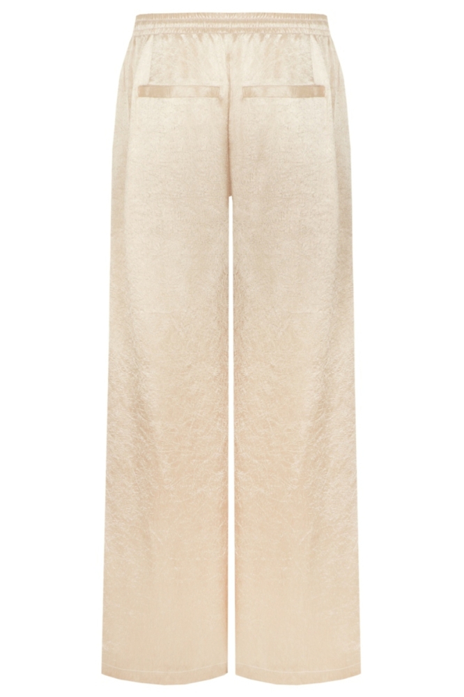 Fluresk gouden dames broek | Achteraanzicht