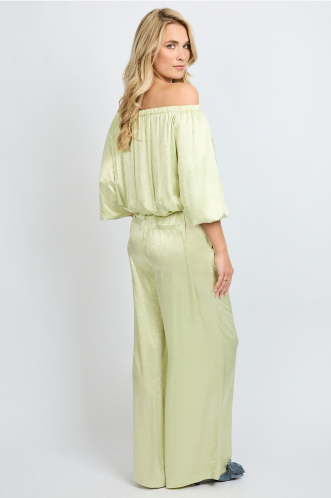 Fluresk groene dames broek | Model