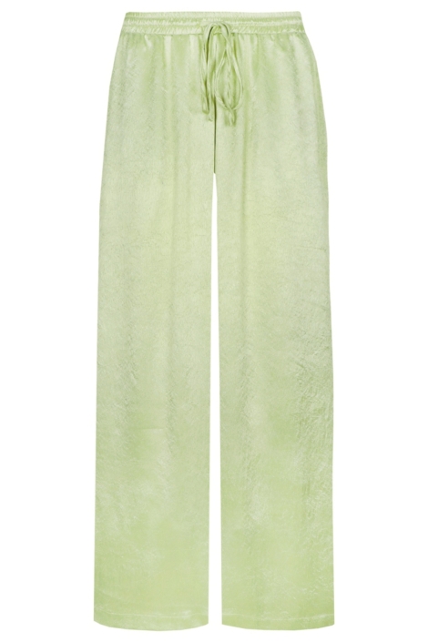 Fluresk groene dames broek | Vooraanzicht