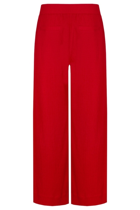 Fluresk blauwe dames broek | Achteraanzicht