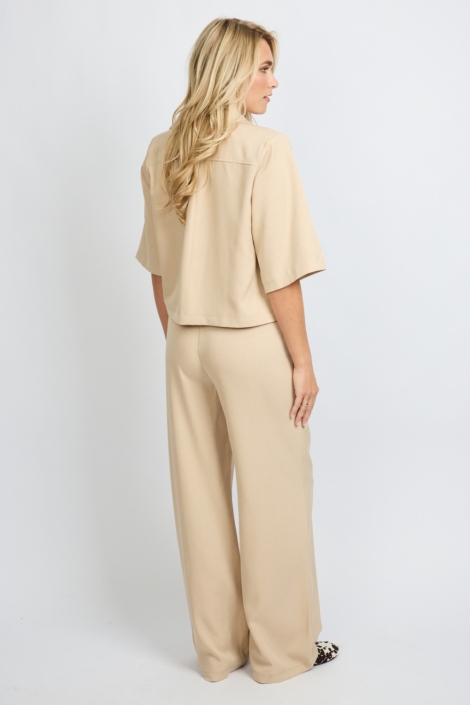 Fluresk zand dames broek | Model