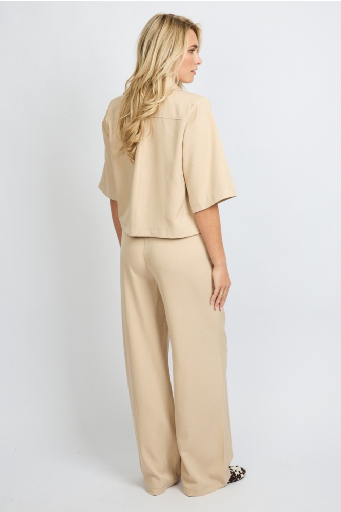 Fluresk zand dames broek | Model