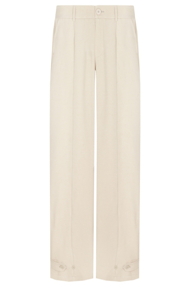 Fluresk zand dames broek | Vooraanzicht