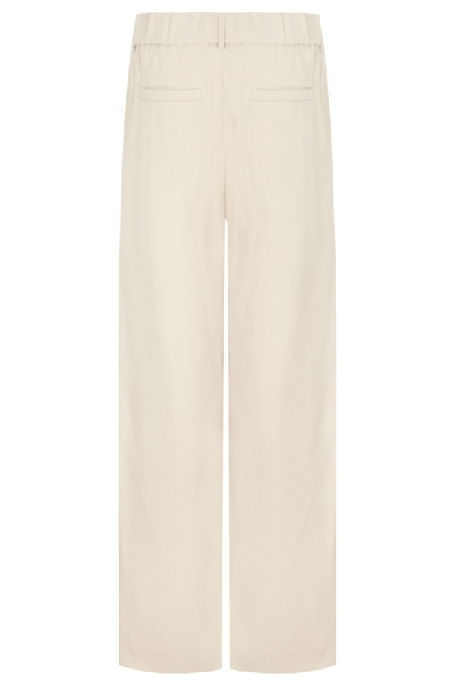 Fluresk zand dames broek | Achteraanzicht