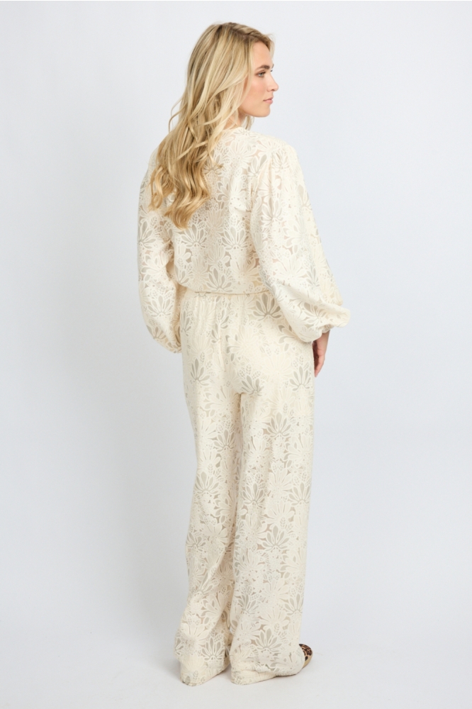 Fluresk witte dames broek | Model