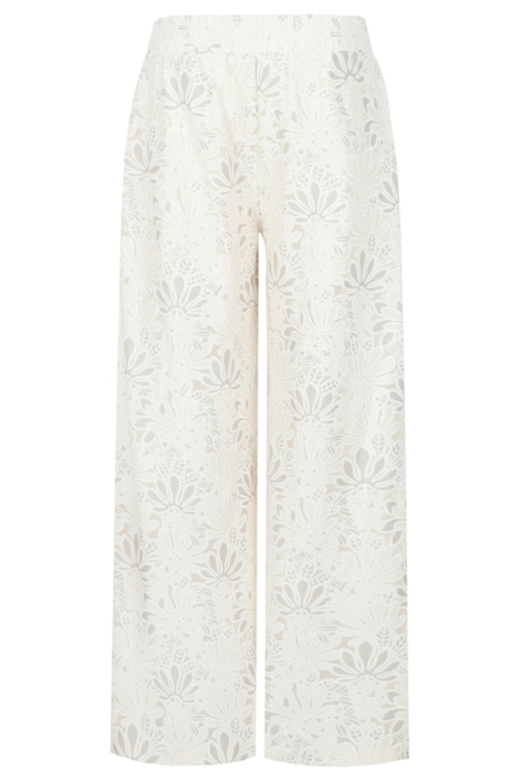 Fluresk witte dames broek | Vooraanzicht