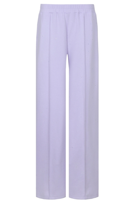 Fluresk paarse dames broek | Vooraanzicht