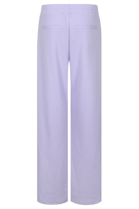 Fluresk paarse dames broek | Achteraanzicht