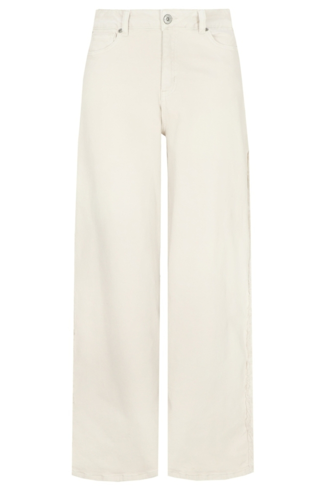 Fluresk beige dames jeans | Vooraanzicht