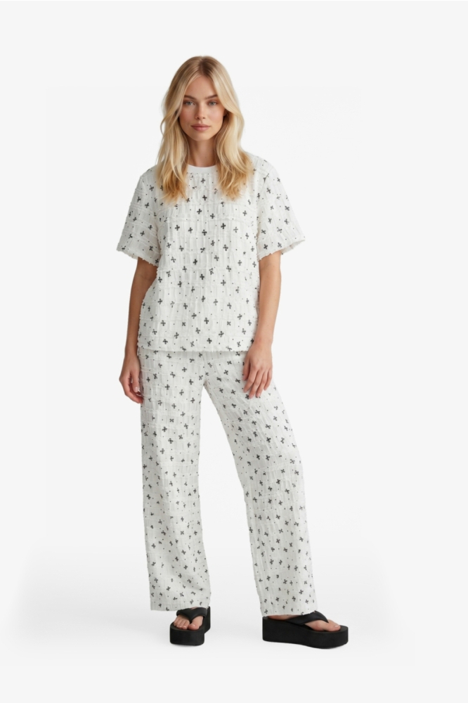 Fluresk witte dames broek | Model